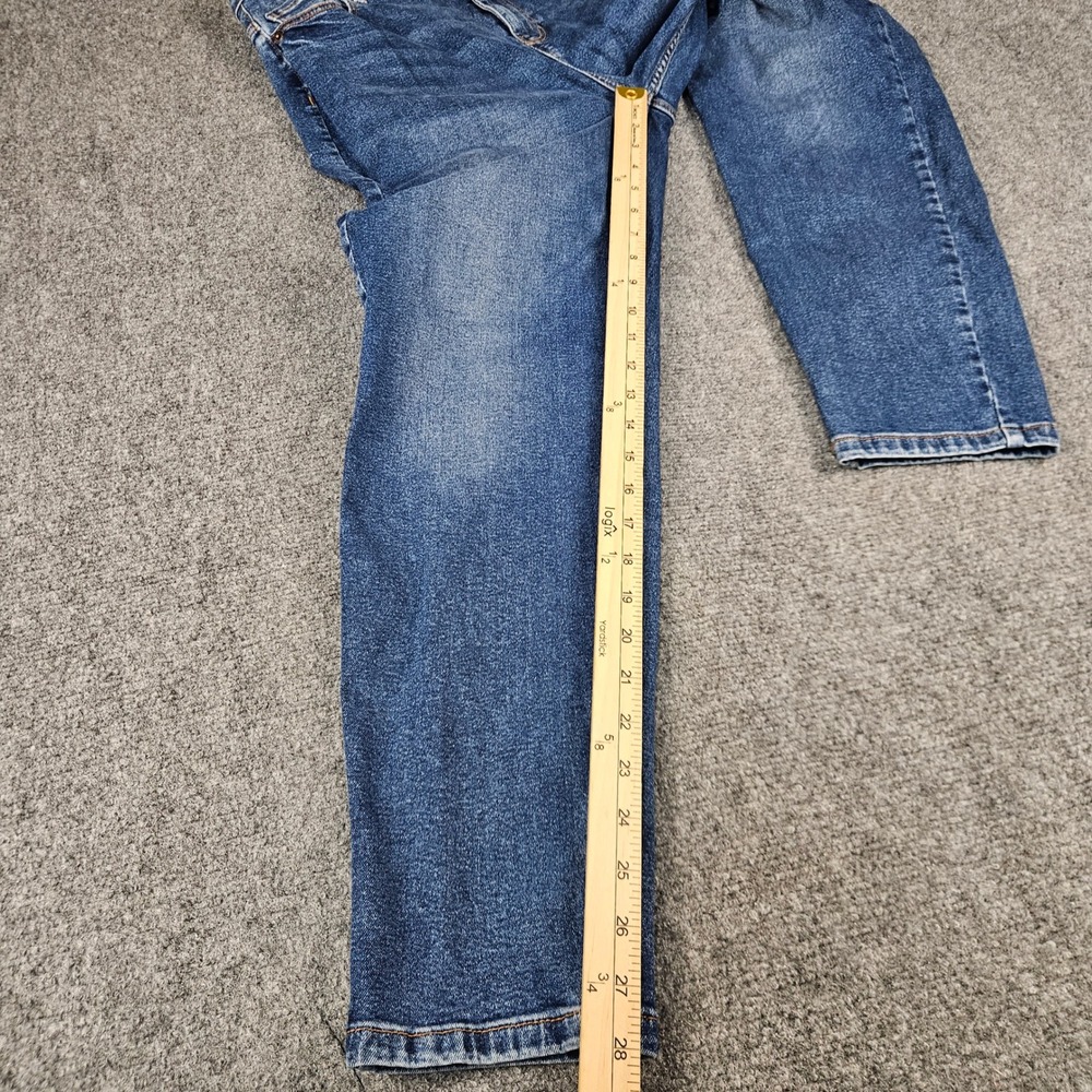 PIECES Mom HW ANK JNS High Waisted Ankle Jeans Blue Medium Wash XL 17102087 - Picture 4 of 14